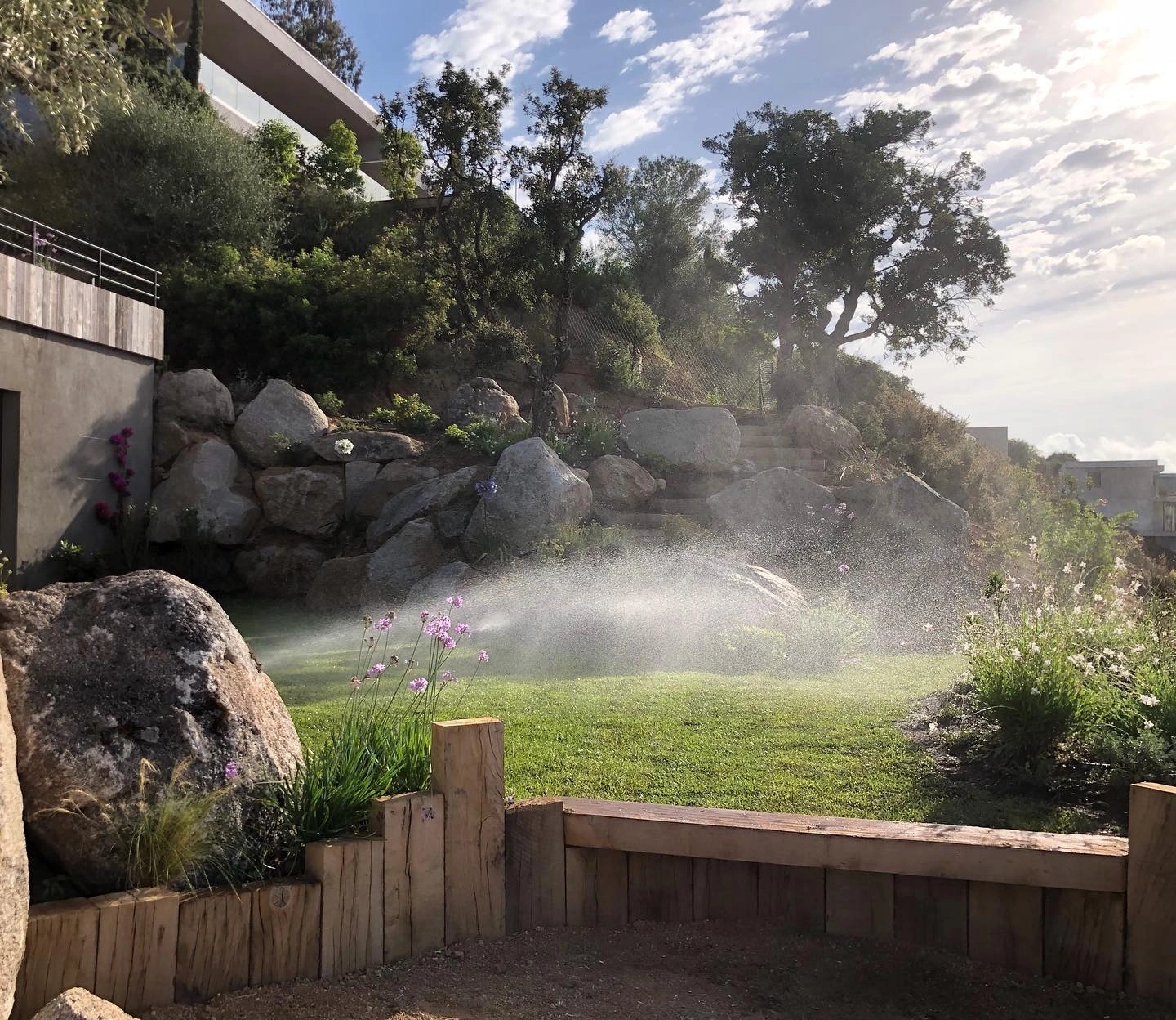 Aménagement de jardin par Sud Paysages, paysagiste en Corse