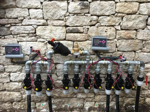 Installation de commande centralisée pour arrosage automatique en Corse